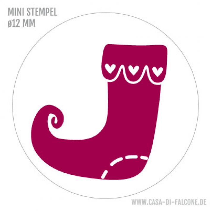 Mini Motivstempel Stiefel