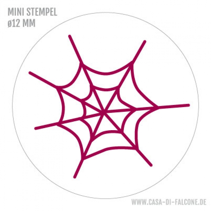 Mini Motivstempel Spinnennetz