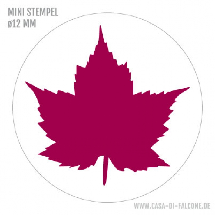 Mini Motivstempel Ahornblatt