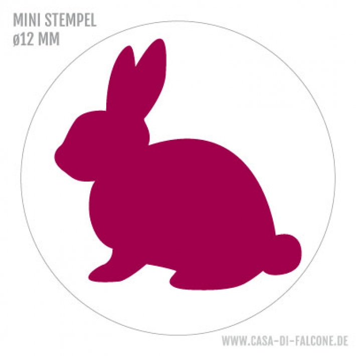 Mini Motivstempel Hase sitzend