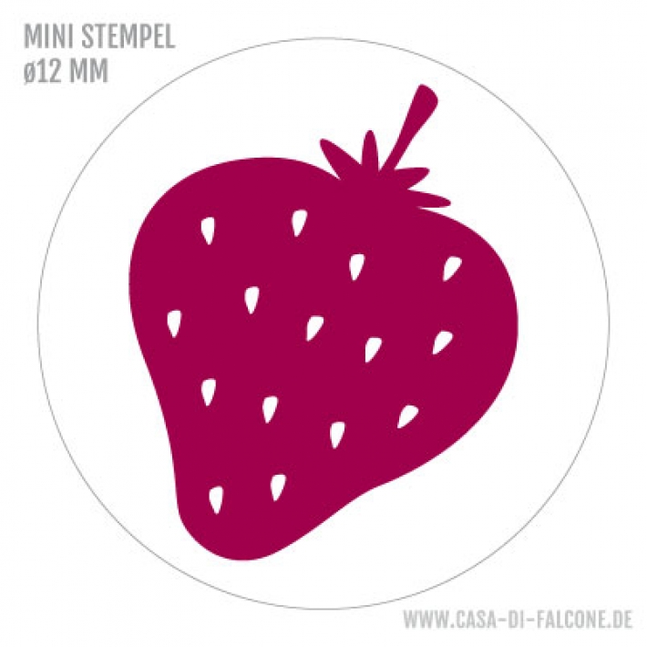 Mini Motivstempel Erdbeere