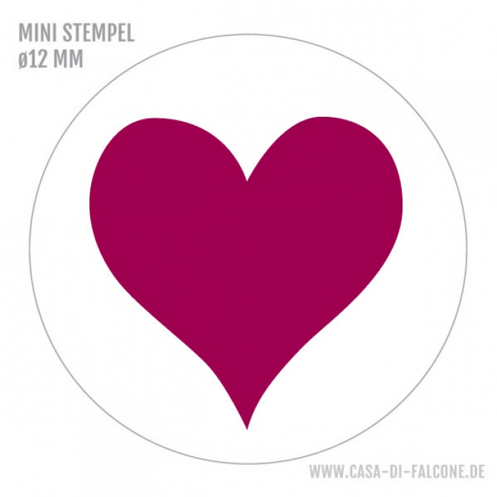 Mini Motivstempel Herz