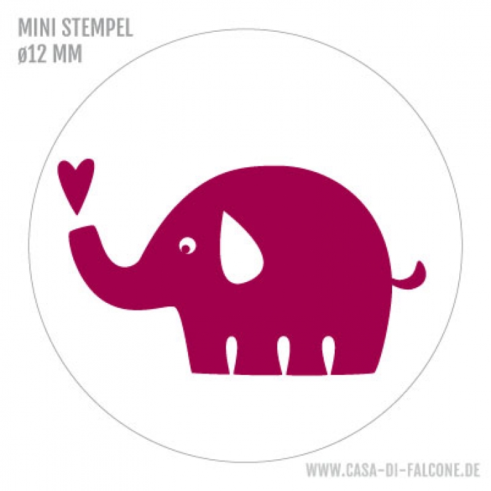 Mini Motivstempel Elefant