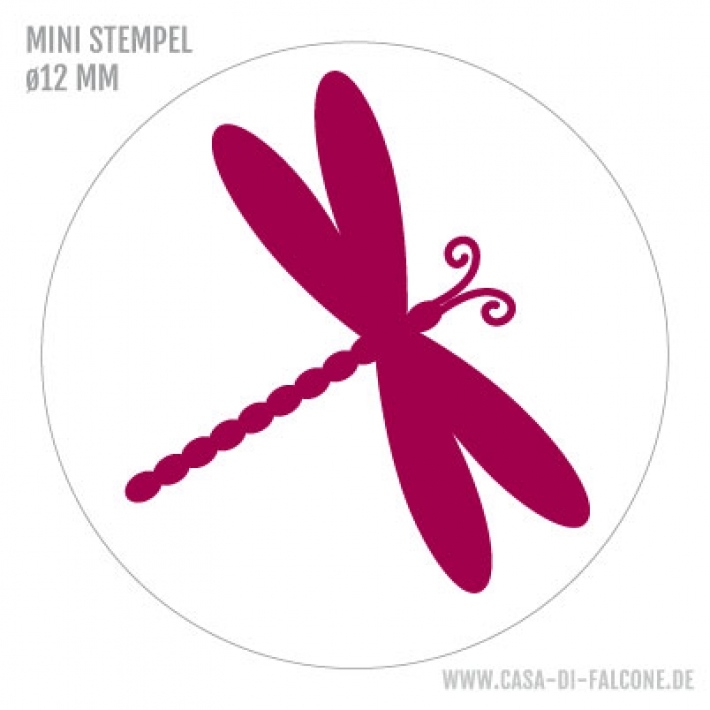 Mini Motivstempel Libelle