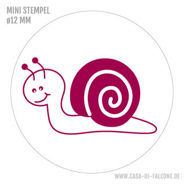 Mini Motivstempel Schnecke