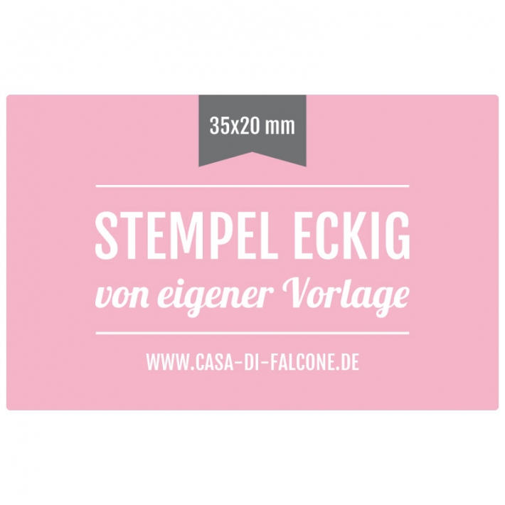 Stempel eckig 35x20 mm