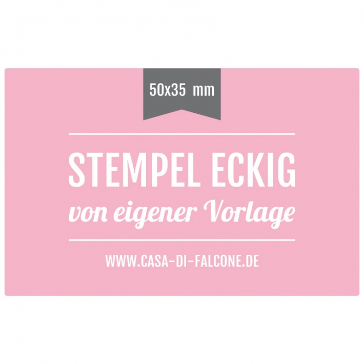 Stempel eckig 50x35 mm