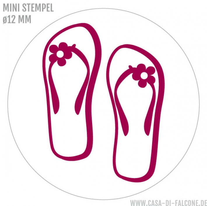 Mini Motivstempel Sommerschuhe