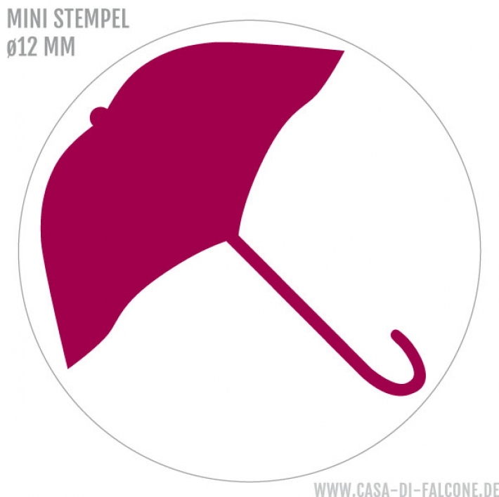 Mini Motivstempel Regenschirm