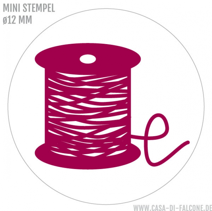 Mini Motivstempel Garnrolle