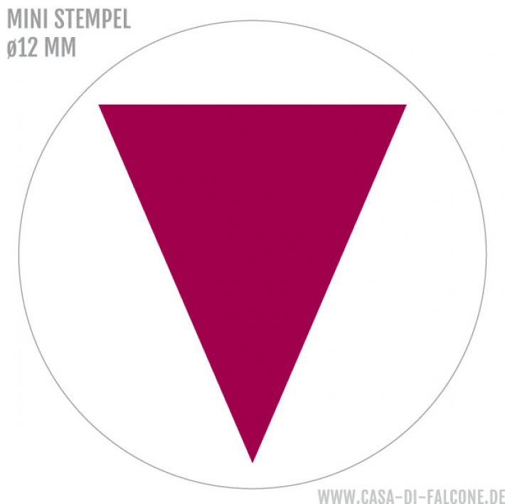 Mini Motivstempel Wimpel uni