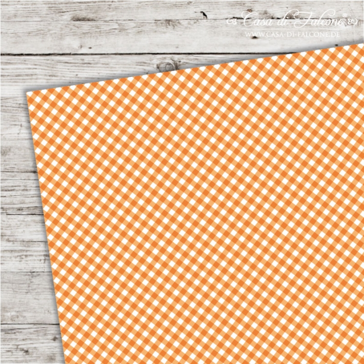 A5 Karton Vichykaro orange