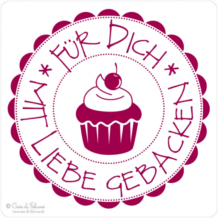 Motivstempel Mit Liebe gebacken