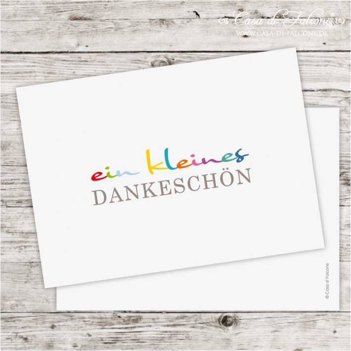 Postkarte Dankeschn