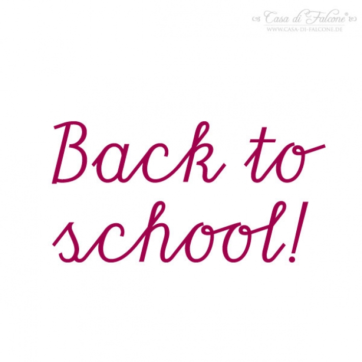 Textstempel Back to school