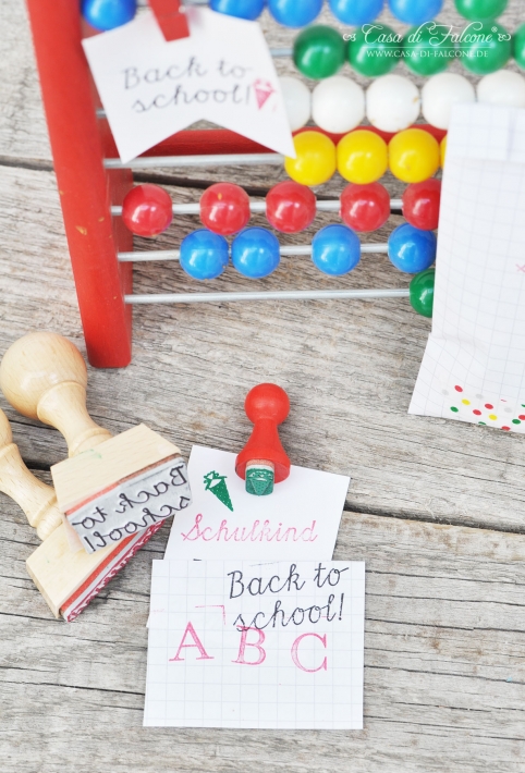 Textstempel Back to school