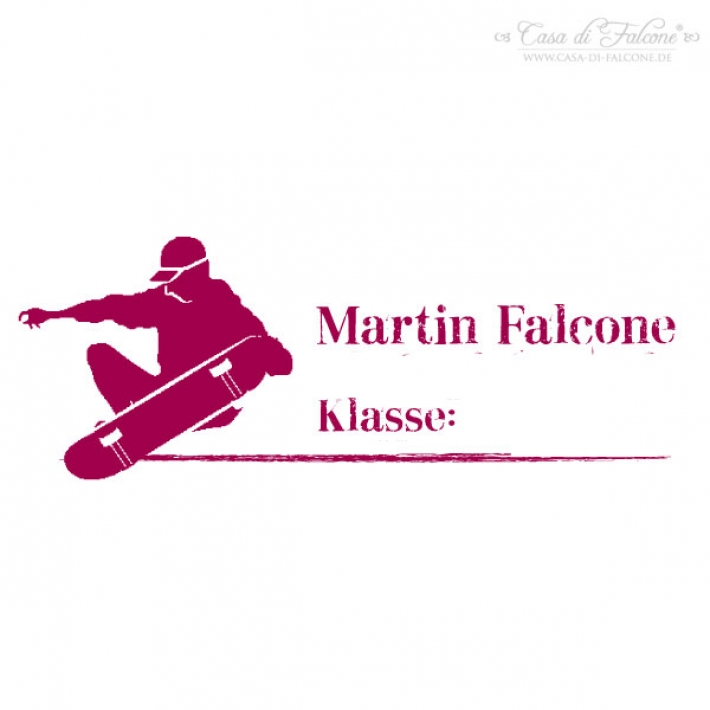 Schulstempel Skater