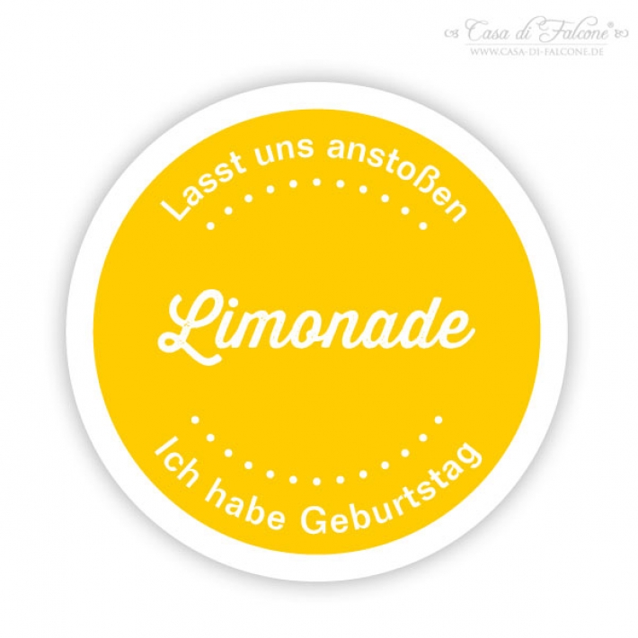 Flaschenaufkleber Limonade