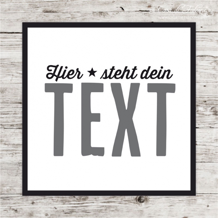 Typo Poster No. 001 personalisiert