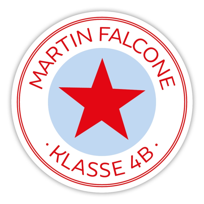 Schulaufkleber I Namensaufkleber fr die Schule Stern