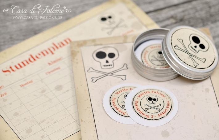 Schulanfang Starter-Set Totenkopf