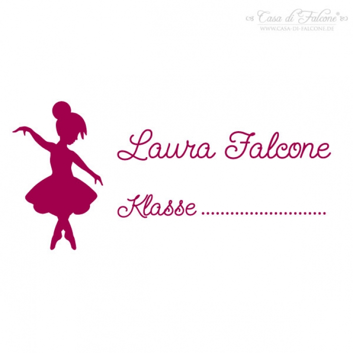 Schulstempel Ballerina