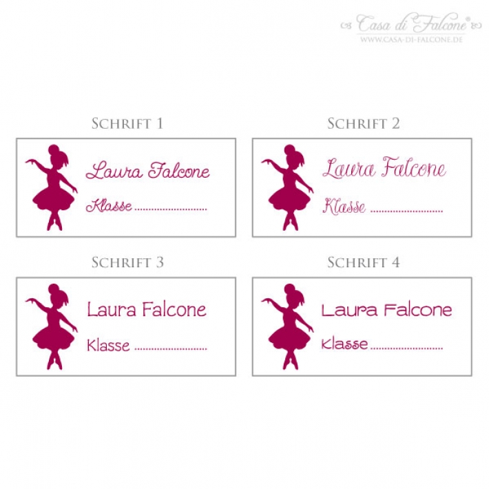 Schulstempel Ballerina