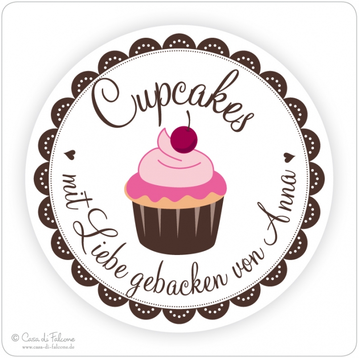 Aufkleber Cupcakes
