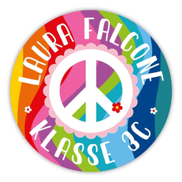 Aufkleber Hippie