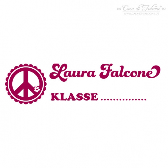 Schulstempel Hippie