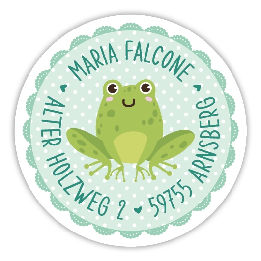 Schulaufkleber I Namensaufkleber fr die Schule Frosch