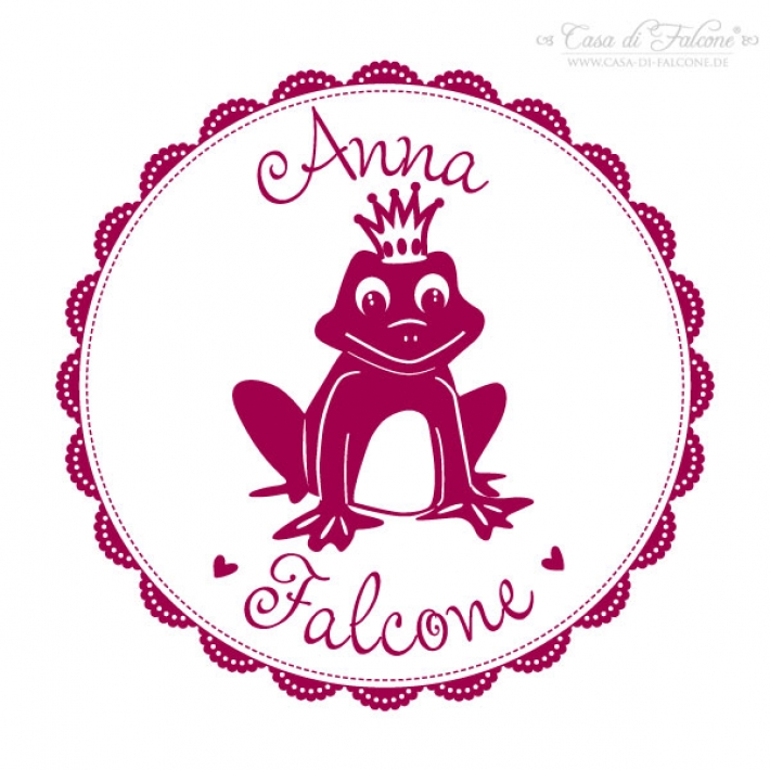 Namensstempel Frosch