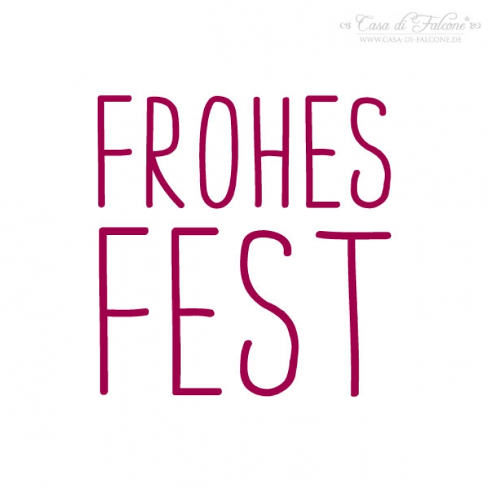 Textstempel Simple Frohes Fest
