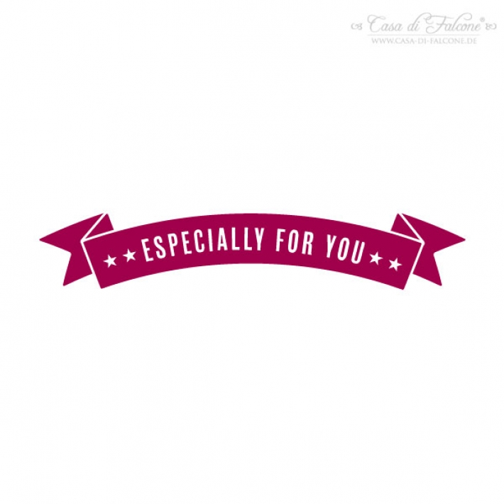 Textstempel Banner especially for you