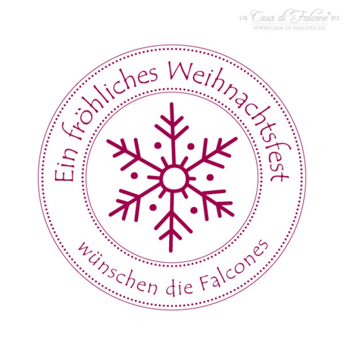 Weihnachtsstempel Eisflocke