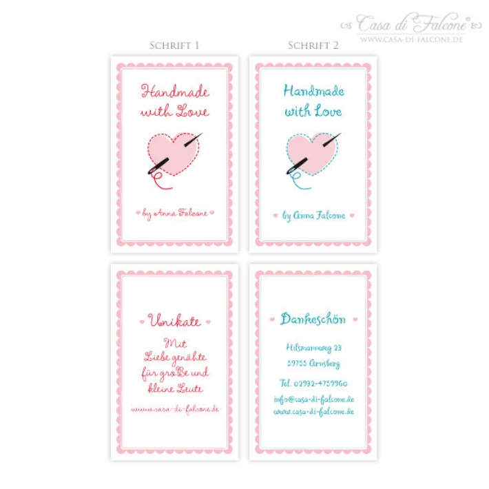 Visitenkarten Handmade with love