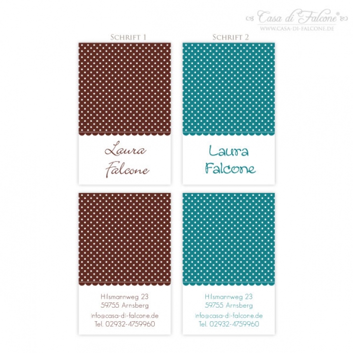 Visitenkarten Polka Dots III