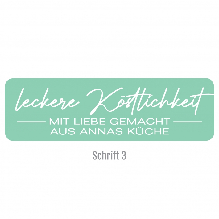 Adressaufkleber simple, eckig