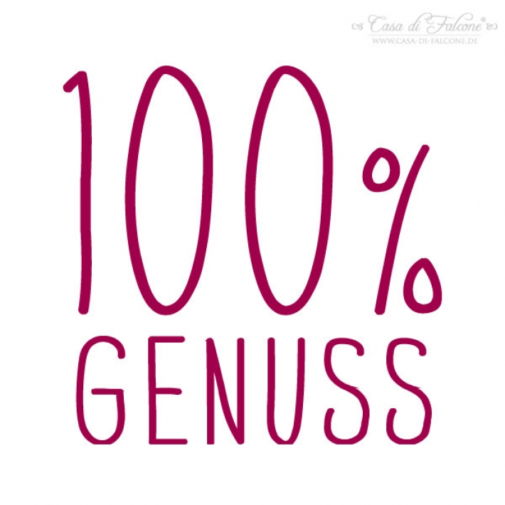 Textstempel Simple 100% Genuss