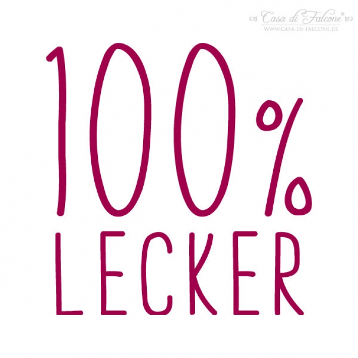 Textstempel Simple 100% Lecker