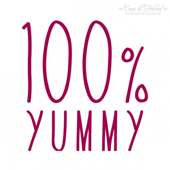 Textstempel Simple 100% Yummy