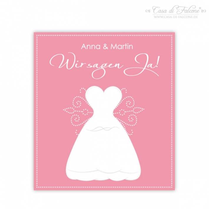 Personalisierte Flaschenaufkleber Bridesmaid