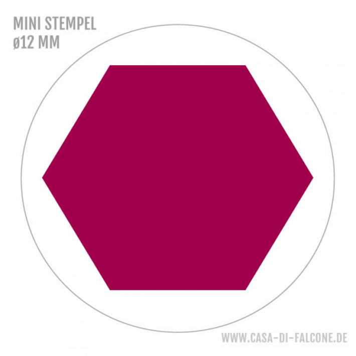 MINI Stempel Sechseck
