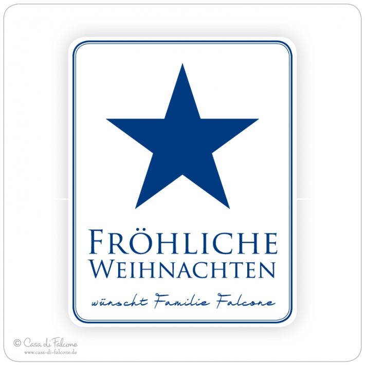 Aufkleber Weihnachten Stern
