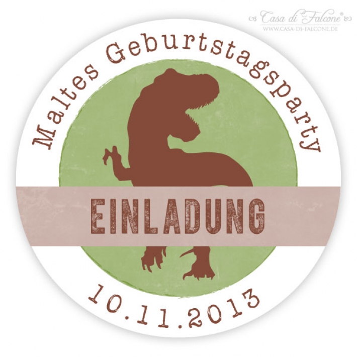 Aufkleber Dino