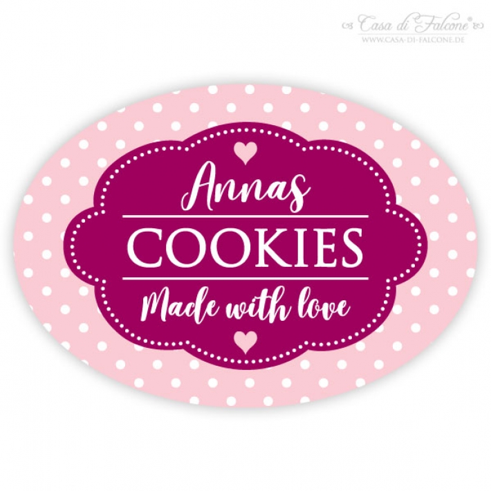 Aufkleber Cookies dots