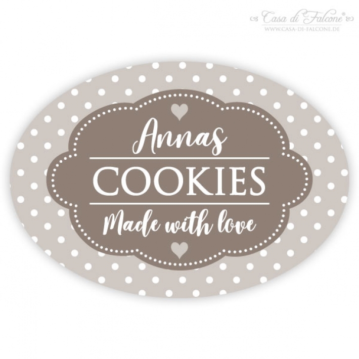 Aufkleber Cookies dots