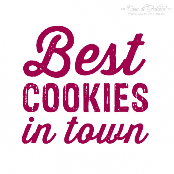 Textstempel Best cookies in town
