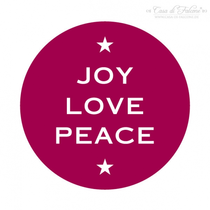 Motivstempel Joy Love Peace