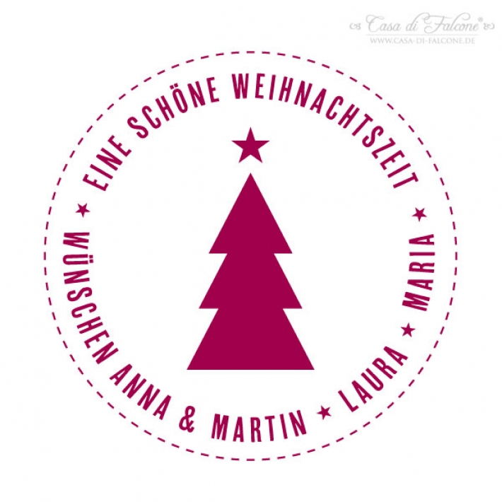 Weihnachtsstempel modern Tanne